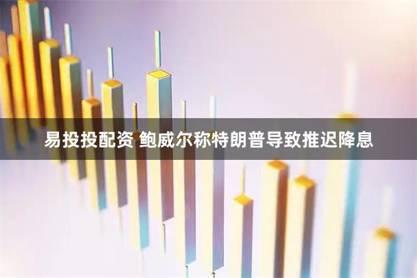 易投投配资 鲍威尔称特朗普导致推迟降息